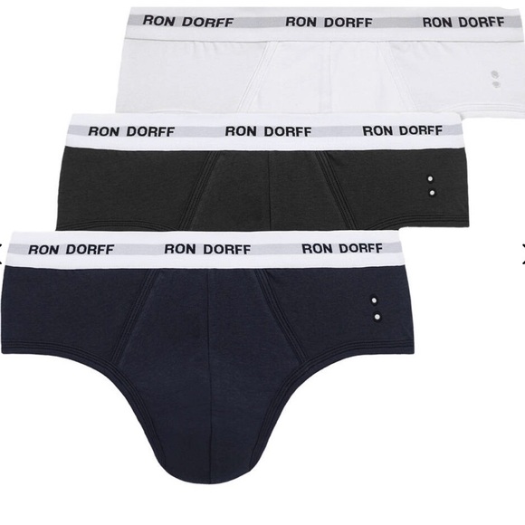 Ron Dorff Other - Men's 3-Pack Cotton Briefs — White, Black, Navy Ron Dorff